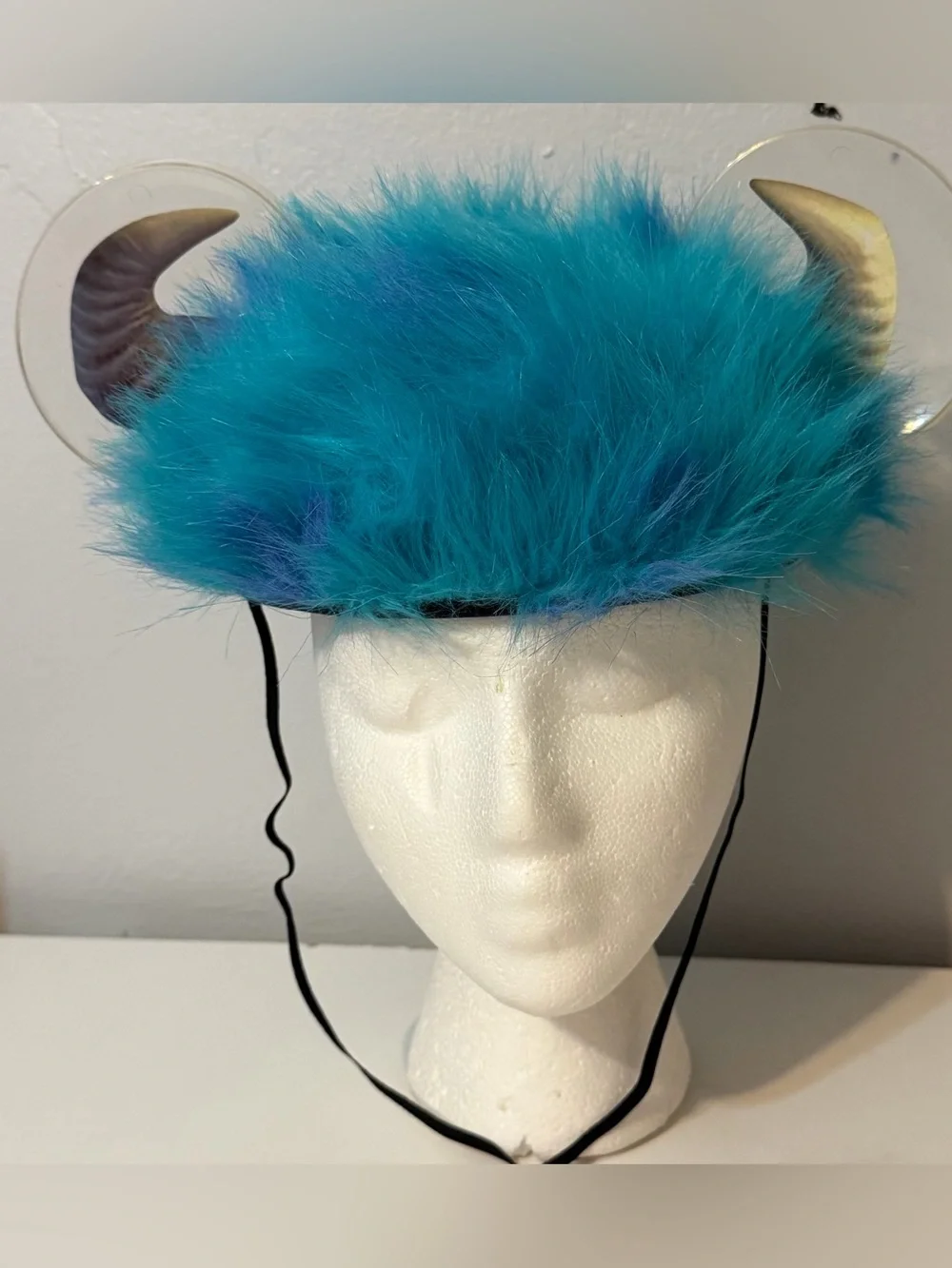 Disney Pixar Monsters Inc Sully Hat Furry Ears Horns